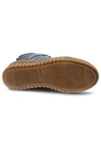 Granatowe Trzewiki Armodo Ciepłe Obuwie Damskie. Okazja: na co dzień. Zapięcie: zamek. Kolor: niebieski. Materiał: skóra, jeans, futro, syntetyk. Sezon: zima. Obcas: na koturnie. Styl: klasyczny, casual, elegancki, sportowy #5