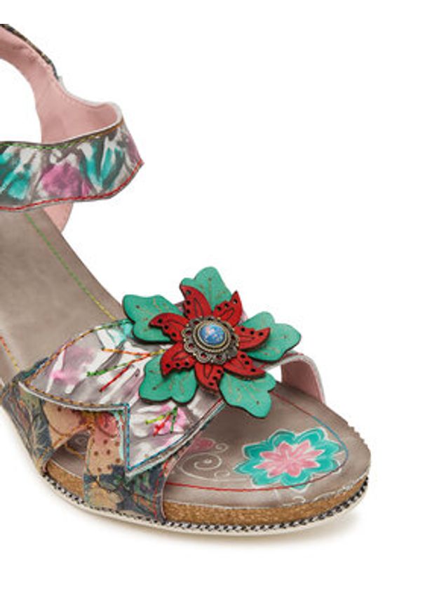 Laura Vita Sandały Framboiseo 33 Kolorowy. Materiał: skóra. Wzór: kolorowy