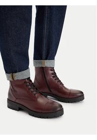 Lasocki Trzewiki CEO-WI23-DAGA-02 Bordowy. Kolor: czerwony. Materiał: skóra #4