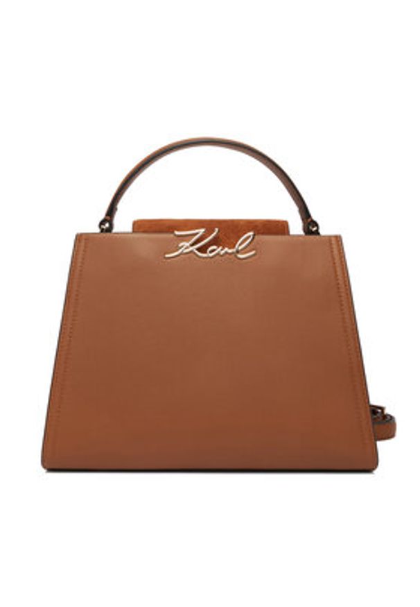 Karl Lagerfeld - KARL LAGERFELD Torebka B1W30061 Brązowy. Kolor: brązowy. Materiał: skórzane