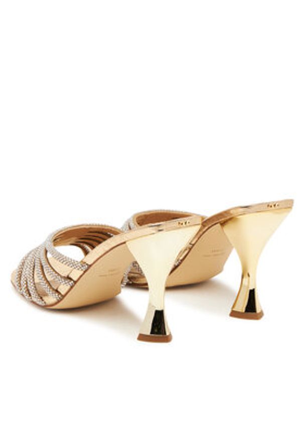 MICHAEL Michael Kors Klapki klapki 40T5HSHS4S Złoty. Kolor: złoty. Materiał: skóra