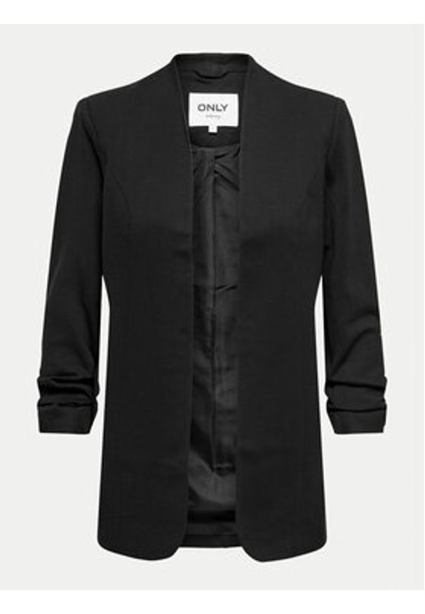 only - ONLY Marynarka Poptrash 15324620 Czarny Loose Fit. Kolor: czarny. Materiał: wiskoza, syntetyk