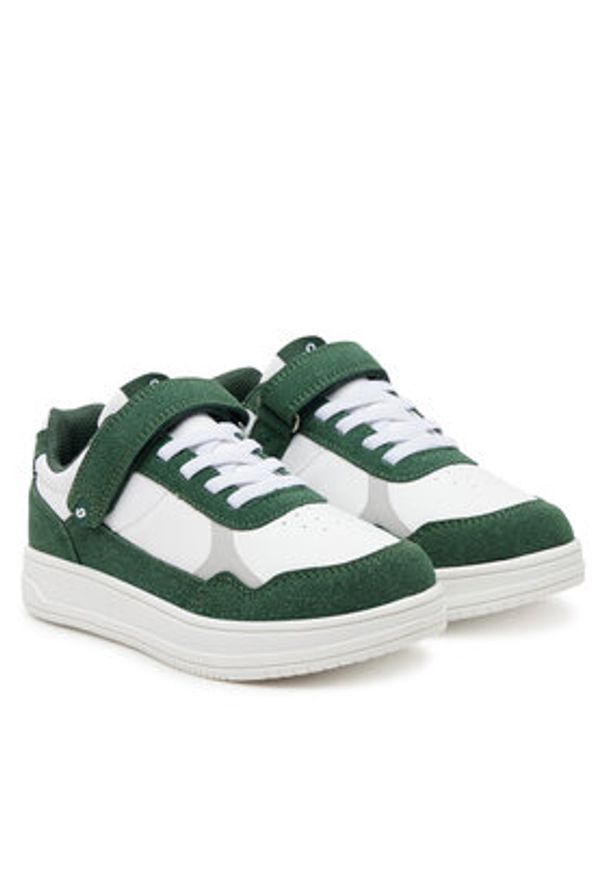 Leaf Sneakersy LBOHU201R Zielony. Kolor: zielony. Materiał: skóra