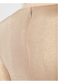 Lauren Ralph Lauren Sukienka koktajlowa 253861563002 Złoty Slim Fit. Kolor: złoty. Materiał: syntetyk. Styl: wizytowy