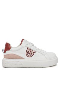 Pinko - PINKO Sneakersy Yoko 04 SS0039 P001 Biały. Kolor: biały. Materiał: skóra