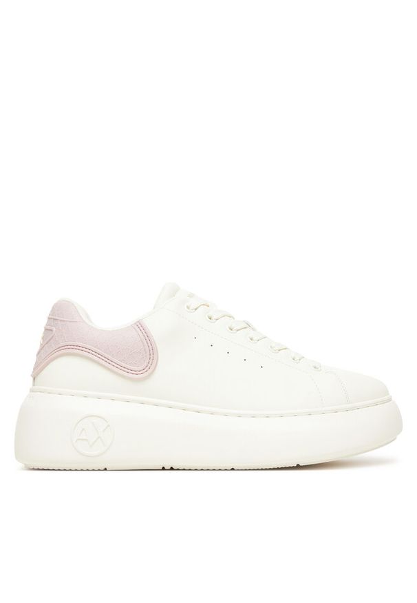 Sneakersy Armani Exchange. Kolor: biały