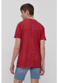 Lee Cooper - T-shirt. Okazja: na co dzień. Kolor: czerwony. Wzór: nadruk. Styl: casual #5