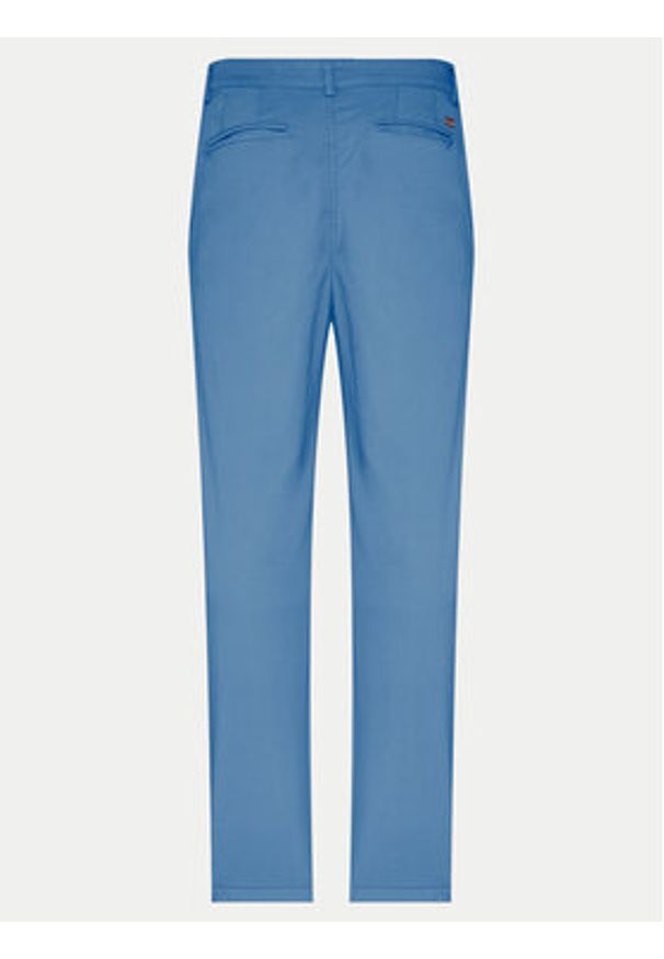 Napapijri Chinosy M-Puyo NP0A4H98 Niebieski Slim Fit. Kolor: niebieski. Materiał: bawełna