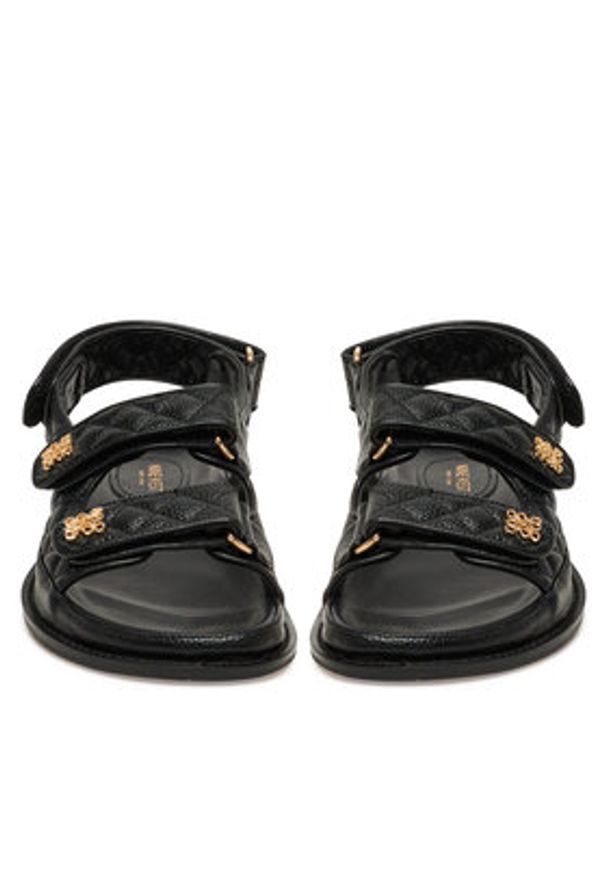 Nine West Klapki V1557-703-1 Czarny. Kolor: czarny. Materiał: materiał, syntetyk