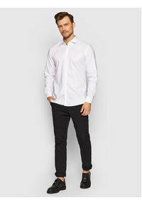 Selected Homme Koszula New Mark 16058640 Biały Slim Fit. Kolor: biały. Materiał: bawełna #5