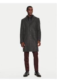 BOSS - Boss Płaszcz przejściowy H-Hyde 50528132 Czarny Slim Fit. Kolor: czarny. Materiał: syntetyk #6