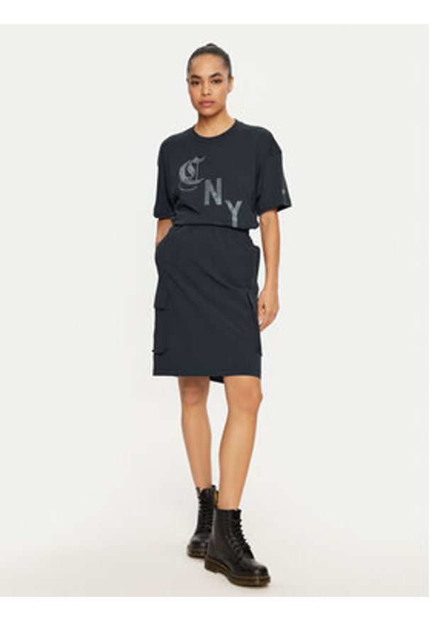 Champion T-Shirt 117473 Szary Loose Fit. Kolor: szary. Materiał: bawełna
