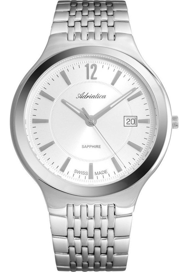 Zegarek Adriatica Zegarek męski Adriatica A8296.5153Q srebrny. Kolor: srebrny