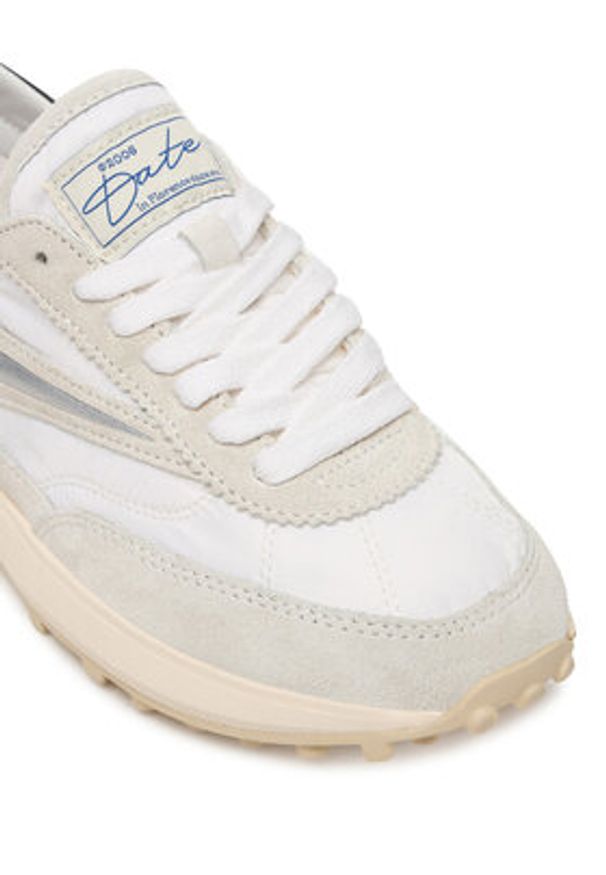 D.A.T.E. Sneakersy Athleta W441-AT-NY Biały. Kolor: biały. Materiał: skóra, zamsz