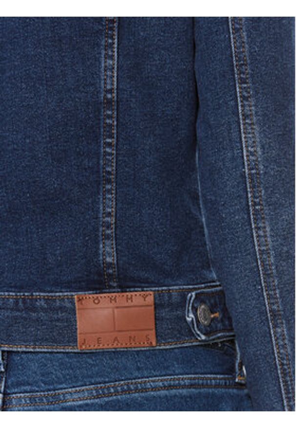 Tommy Jeans Kurtka jeansowa Vivianne DW0DW17215 Granatowy Regular Fit. Kolor: niebieski. Materiał: bawełna