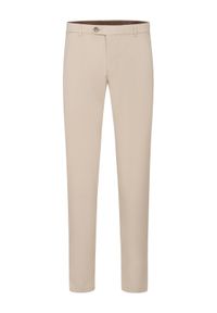 Bugatti Chinosy 4890-76301C Beżowy Slim Fit. Kolor: beżowy. Materiał: bawełna #1