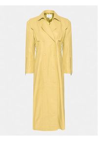 GESTUZ - Gestuz Trencz Elly 10908974 Żółty Regular Fit. Kolor: żółty. Materiał: skóra #3