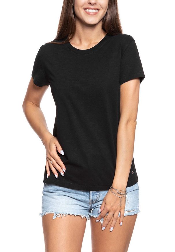 Mustang - MUSTANG T SHIRT DAMSKI Alina C Scar 1010077 4142. Długość rękawa: krótki rękaw. Długość: krótkie