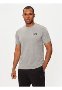 EA7 Emporio Armani T-Shirt 8NPT25 PJVPZ Szary Regular Fit. Kolor: szary. Materiał: bawełna