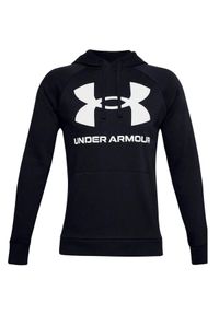 Under Armour - Męska Polarowa Bluza Treningowa Rival Big Logo. Kolor: czarny. Materiał: polar