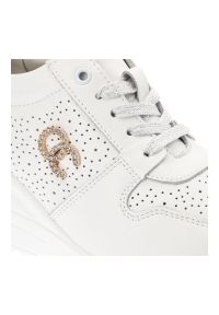 Białe Sneakersy S.Barski Stylowe Obuwie Damskie. Kolor: biały. Materiał: materiał. Styl: elegancki #3
