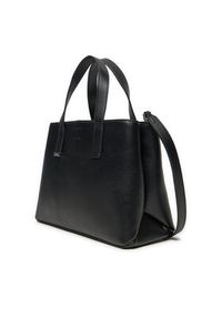 Calvin Klein Torebka Ck Plaque Small Tote K60K612781 Czarny. Kolor: czarny. Materiał: skórzane