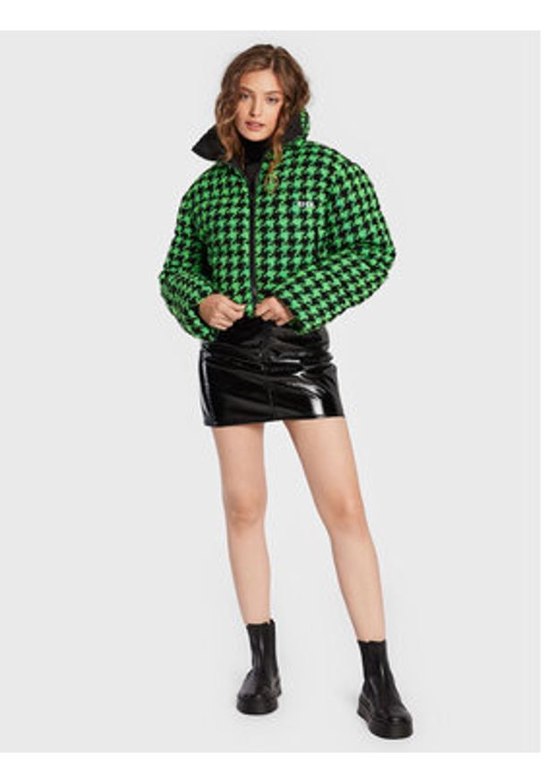 MSGM Kurtka puchowa 3341MDH27X 227607 Zielony Regular Fit. Kolor: zielony. Materiał: wełna