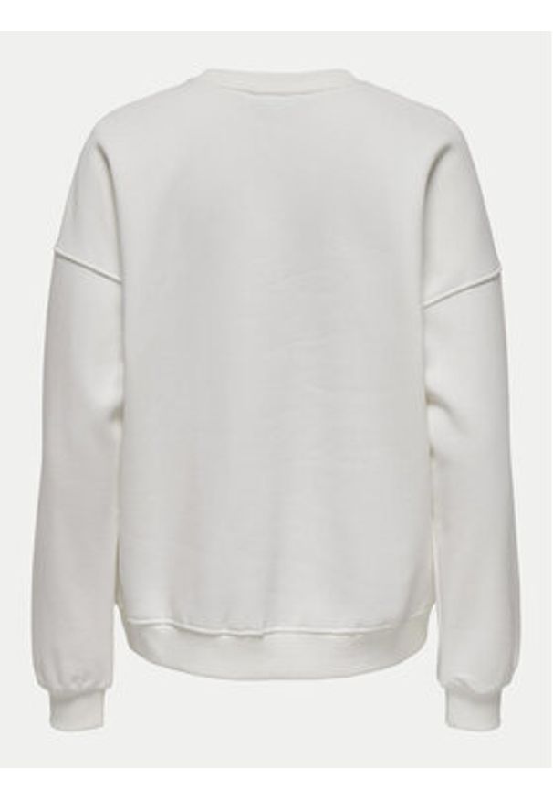 only - ONLY Bluza Collie 15337366 Biały Regular Fit. Kolor: biały. Materiał: bawełna
