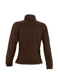 SOL'S - Damska Bluza Polarowa North Fleece Jacket. Kolor: brązowy. Materiał: polar. Sezon: zima