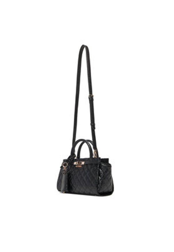 Guess Torebka Idra HWGG81 57050 Czarny. Kolor: czarny. Materiał: skórzane