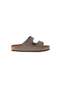 Klapki męskie Birkenstock Arizona BF. Kolor: szary. Materiał: materiał, skóra, syntetyk