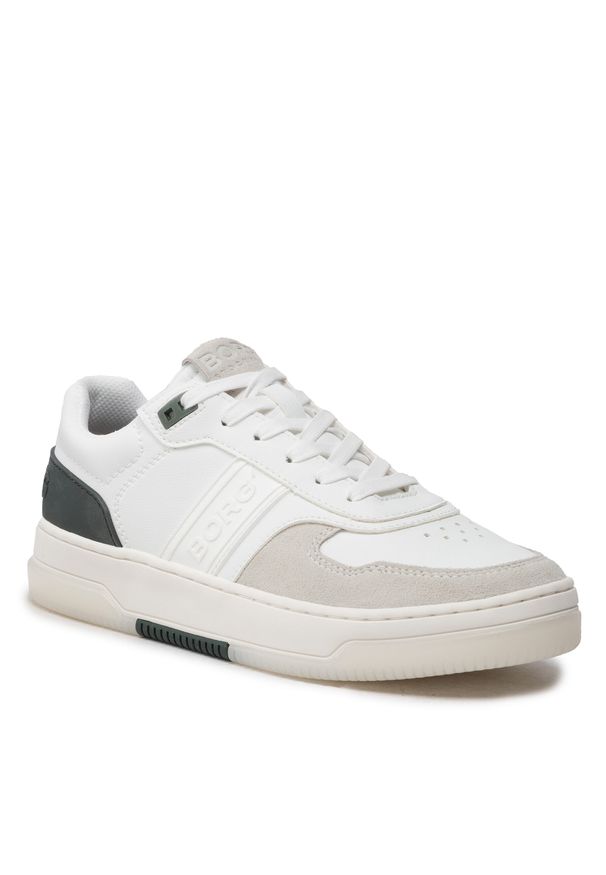 Sneakersy Björn Borg T2300 2242 635504 Wht/Grn 1990. Kolor: biały. Materiał: skóra