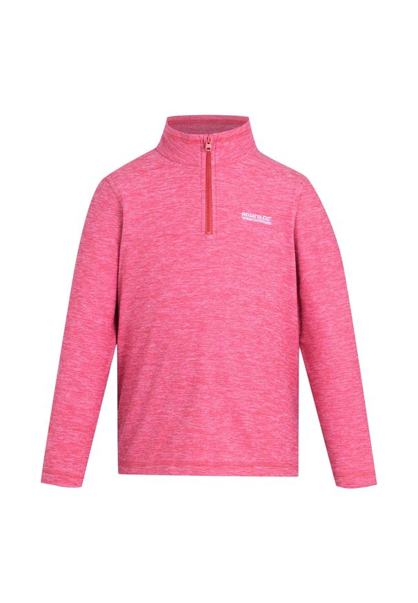 Regatta - Polarowy Top Dziecięcy Krótki Suwak Hot Shot. Kolor: różowy. Materiał: polar. Długość: krótkie. Sezon: zima. Sport: turystyka piesza