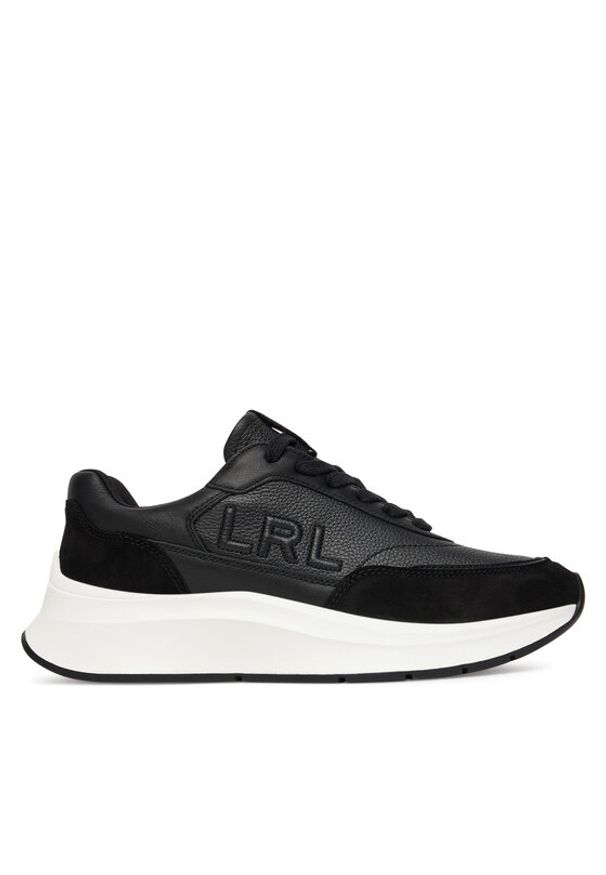 Lauren Ralph Lauren - LAUREN RALPH LAUREN Sneakersy 802974376002 Czarny. Kolor: czarny. Materiał: skóra