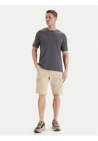 Napapijri Szorty materiałowe N-Horton NP0A4HOS Beżowy Regular Fit. Kolor: beżowy. Materiał: bawełna #2