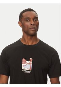 Jack & Jones - Jack&Jones T-Shirt Split Graphic 12273000 Czarny Regular Fit. Kolor: czarny. Materiał: bawełna