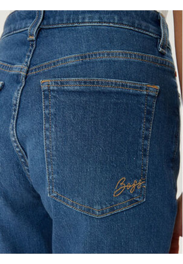 BOSS Jeansy Soft Kick 50529983 Granatowy Flare Fit. Kolor: niebieski