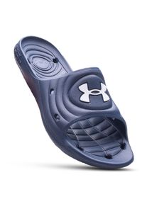 Klapki sportowe basenowe męskie Under Armour UA Locker IV. Kolor: niebieski. Materiał: syntetyk. Styl: sportowy. Sport: pływanie #1