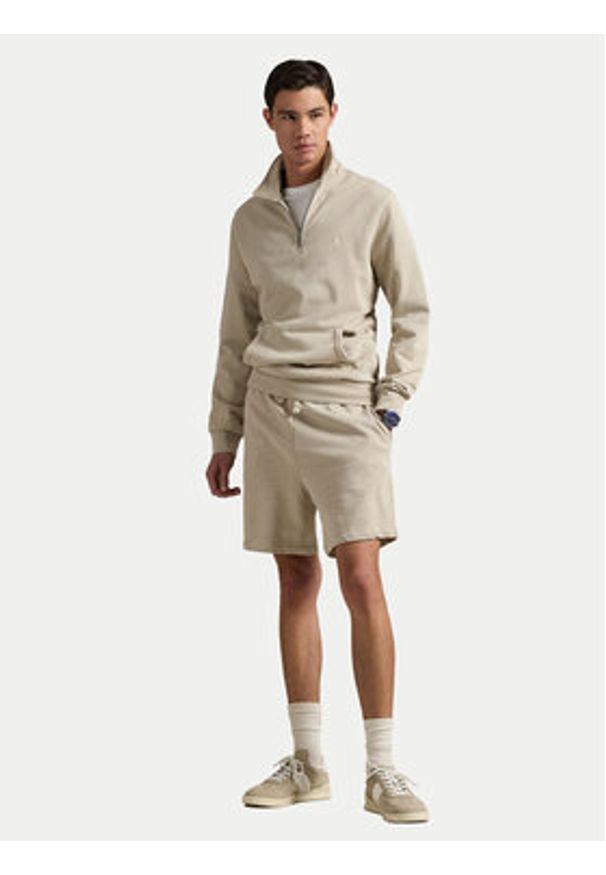 Polo Ralph Lauren Bluza 710934601015 Beżowy Regular Fit. Typ kołnierza: polo. Kolor: beżowy. Materiał: bawełna