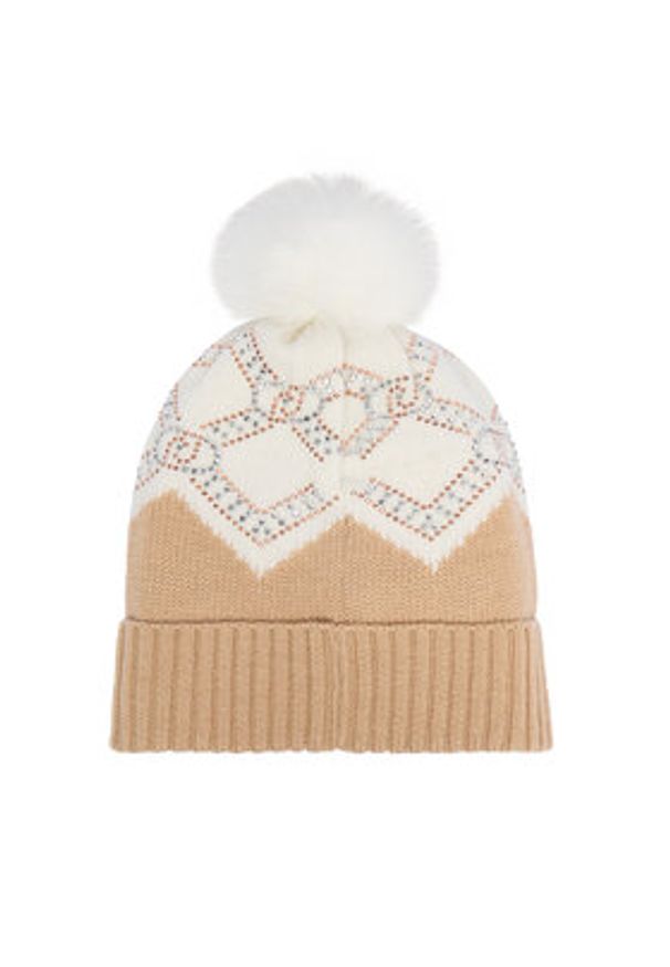 Liu Jo Czapka TF4297 MS55L Beżowy. Kolor: beżowy. Materiał: materiał