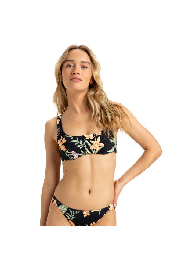 Roxy - Stanik bikini z fiszbinami dla Kobiety PT BEACH CLASSICS Czarny. Kolor: czarny. Materiał: elastan, poliester, materiał