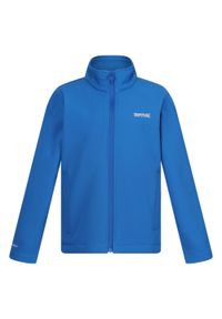 Regatta - Kurtka Dziecięca Cera Soft Shell. Kolor: szary, niebieski, wielokolorowy