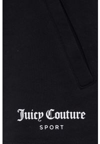 Juicy Couture szorty damskie kolor czarny z nadrukiem medium waist. Okazja: na co dzień. Kolor: czarny. Wzór: nadruk. Styl: casual #4