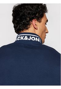 Jack & Jones - Jack&Jones Polo Jersey 12180891 Granatowy Regular Fit. Typ kołnierza: polo. Kolor: niebieski. Materiał: jersey, bawełna