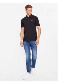 Hugo Polo Deresino232 50490775 Czarny Slim Fit. Typ kołnierza: polo. Kolor: czarny. Materiał: bawełna #5
