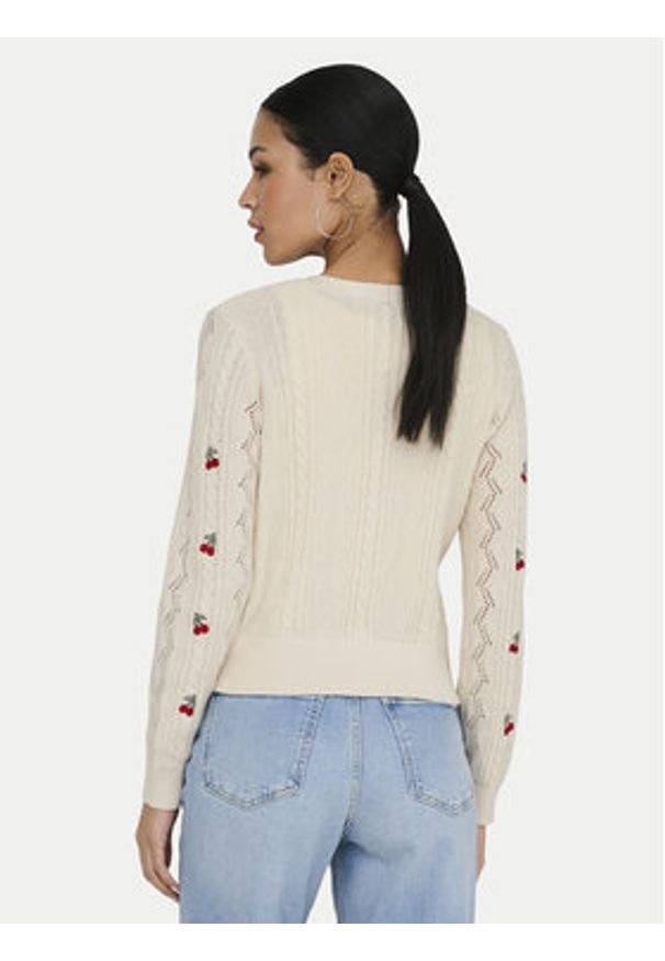 only - ONLY Kardigan Birtie 15363087 Beżowy Regular Fit. Kolor: beżowy. Materiał: syntetyk
