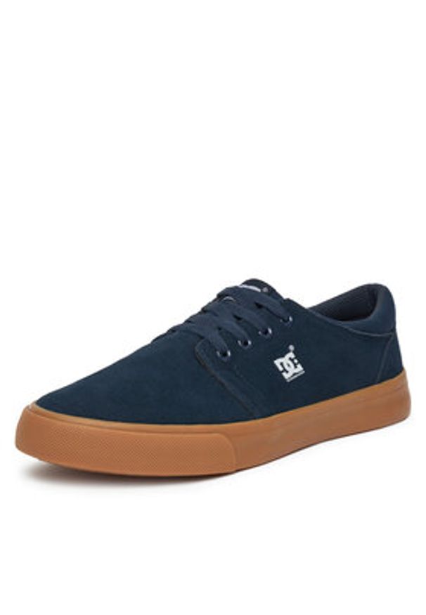 DC Shoes Sneakersy SS25-3C015 Granatowy. Kolor: niebieski. Materiał: zamsz, skóra