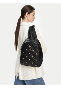 Love Moschino - LOVE MOSCHINO Plecak JC4123PP1MLI0000 Czarny. Kolor: czarny. Materiał: skóra