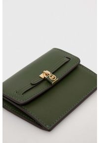 MICHAEL Michael Kors portfel skórzany damski kolor zielony. Kolor: zielony. Materiał: skóra #2