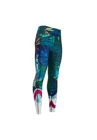 Damskie legginsy Silvini Veroli. Kolor: niebieski, wielokolorowy, różowy. Materiał: materiał #1